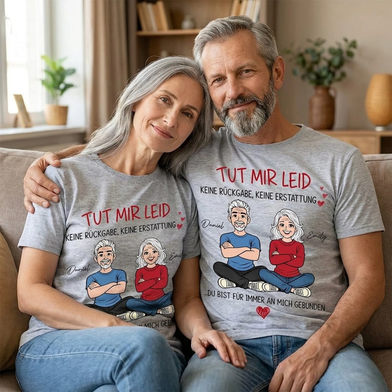 Personalisiertes Unisex-T-Shirt – Geschenk Für Paar – Du Gehörst Für Immer Zu Mir