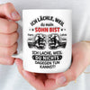 Personalisierte Tasse – Geschenk für Bruder – Ich Lächle, Weil Du Mein