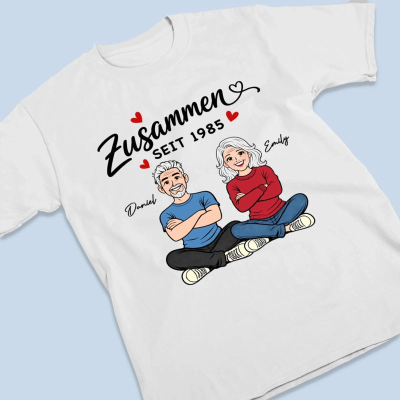 Personalisiertes Unisex-T-Shirt – Geschenk Für Paar – Für Immer Verbunden