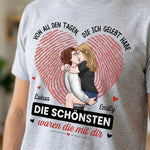 Personalisiertes Unisex-T-Shirt – Geschenk Für Paar – Die Schönsten Waren Die Mit Dir