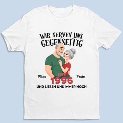 Personalisiertes Unisex-T-Shirt – Geschenk Für Paar – Für immer eins