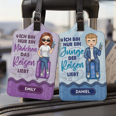 Personalisierter Gepäckanhänger – Geschenk für Reisende – Reisen liebt
