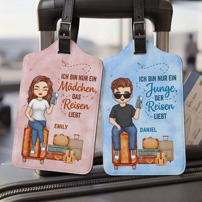 Personalisierter Gepäckanhänger – Geschenk für Reisende – Steht auf meiner Liste