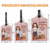 Personalisierter Gepäckanhänger – Geschenk für Reisende – Steht auf meiner Liste