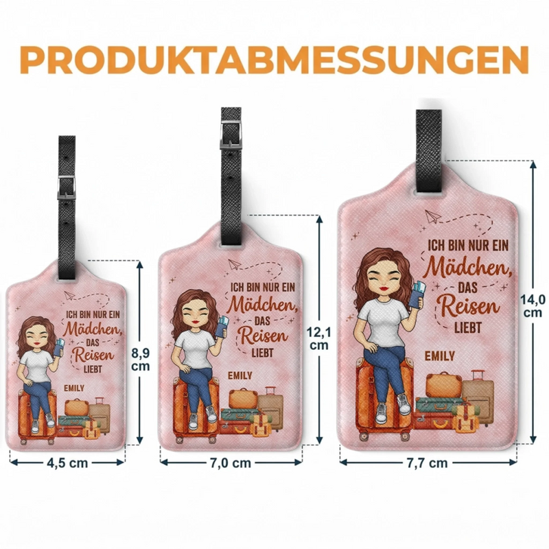 Personalisierter Gepäckanhänger – Geschenk für Reisende – Steht auf meiner Liste