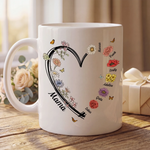 Personalisierte Tasse – Geschenk für Mama, Oma – Mamas Gartenparadies