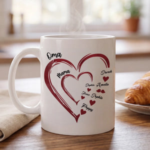 Personalisierte Tasse – Geschenk für Mama, Oma – Mamas Garten voller Liebe