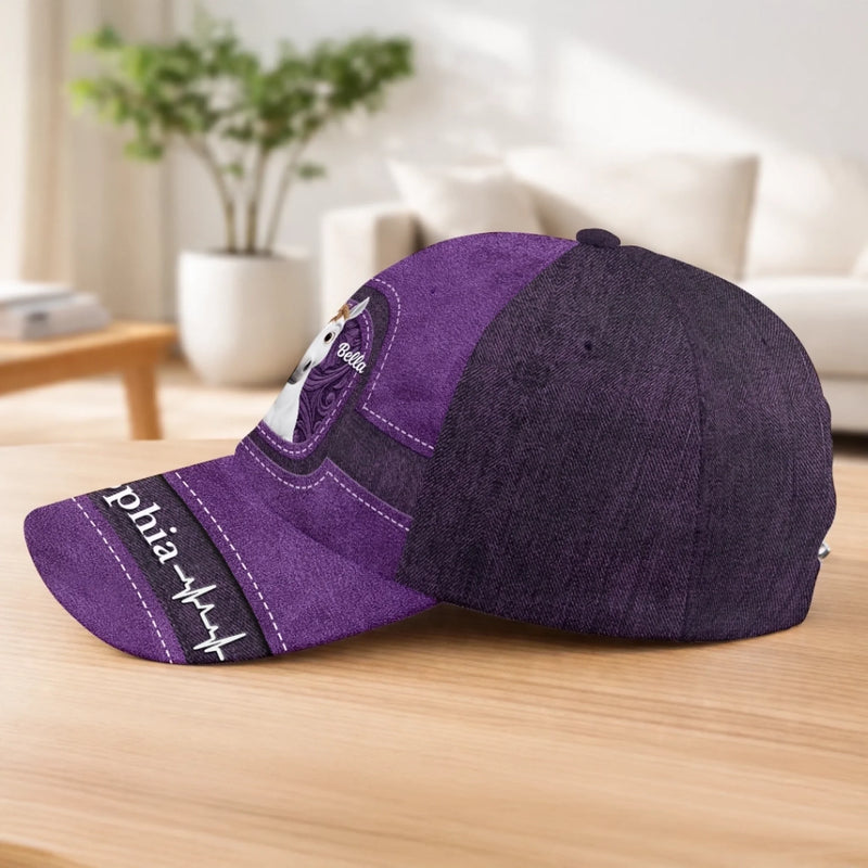 Personalisierte klassische Kappe mit Allover-print – Geschenk für Pferdeliebhaber – Reiten und Spaß