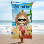 Personalisiertes Strandtuch – Geschenk für Kinder – Schöner im Pool