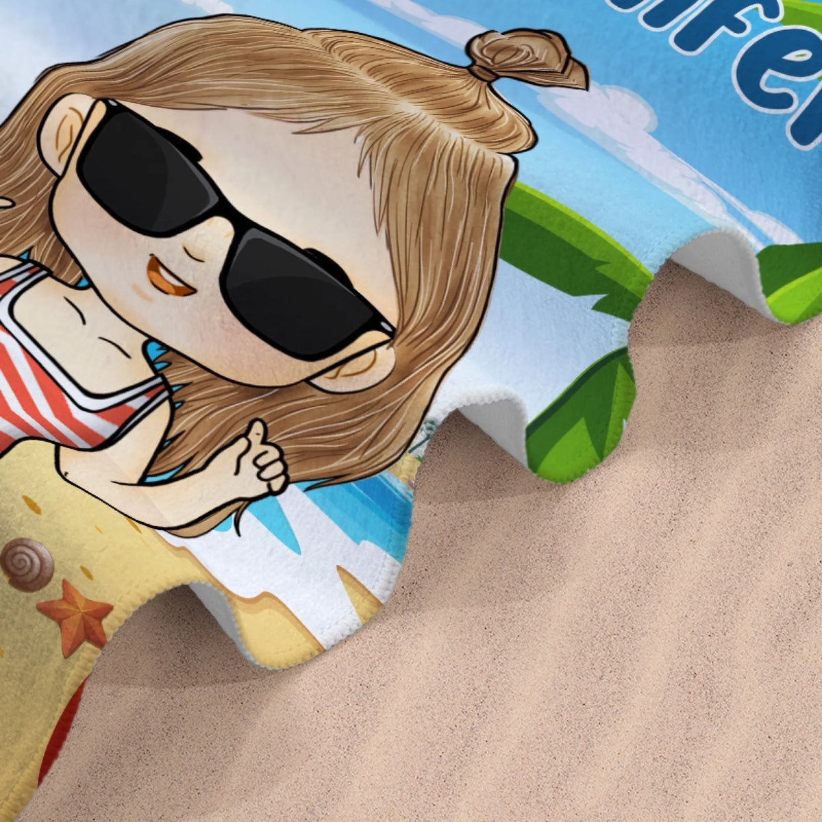 Personalisiertes Strandtuch – Geschenk für Kinder – Schöner im Pool