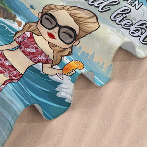Personalisiertes Strandtuch – Geschenk für Besties & Freunde – Das Leben ist besser am Strand