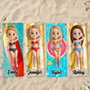 Personalisiertes Strandtuch – Geschenk für Besties & Freunde – Am Strand ist Leben