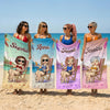 Personalisiertes Strandtuch – Geschenk für Besties & Freunde – Besser am Strand