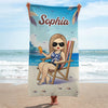 Personalisiertes Strandtuch – Geschenk für Besties & Freunde – Besser am Strand
