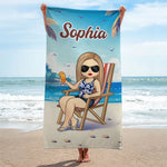 Personalisiertes Strandtuch – Geschenk für Besties & Freunde – Besser am Strand