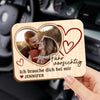 Personalisierte Sonnenblende Clip Fürs Auto mit Foto - Geschenk für Paar – Ich brauche dich an meiner Seite