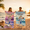 Personalisiertes Strandtuch – Geschenk für Paar – Du & Ich und Das Meer