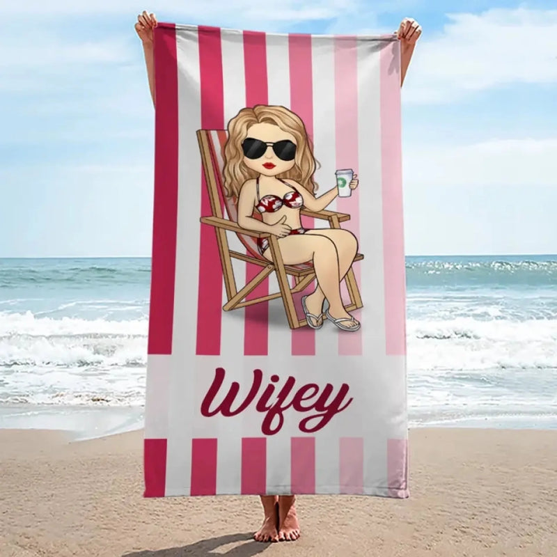 Personalisiertes Strandtuch – Geschenk für Paar – Seelenverwandte