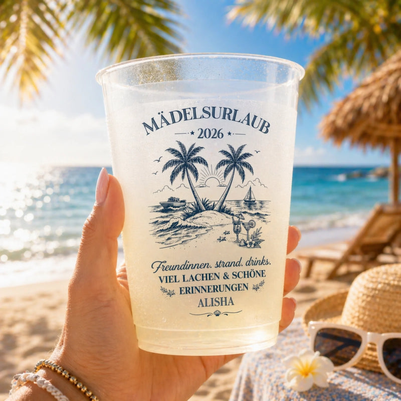 Personalisierte Partybecher – Sommergeschenke für beste Freunde und Familie – Hallo Sommer