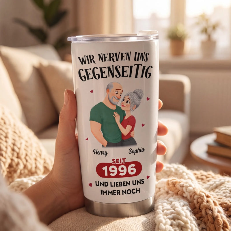 Personalisierter Becher – Geschenk für Paar – Ich Traf Dich Ich Liebe Dich
