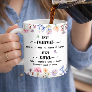 Personalisierte Tasse – Geschenk für Mama, Oma – Die Blume von Mama