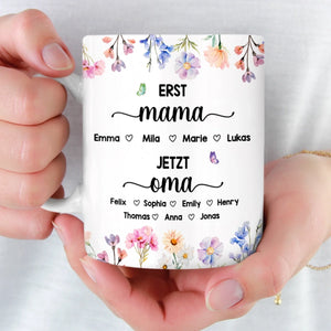 Personalisierte Tasse – Geschenk für Mama, Oma – Die Blume von Mama