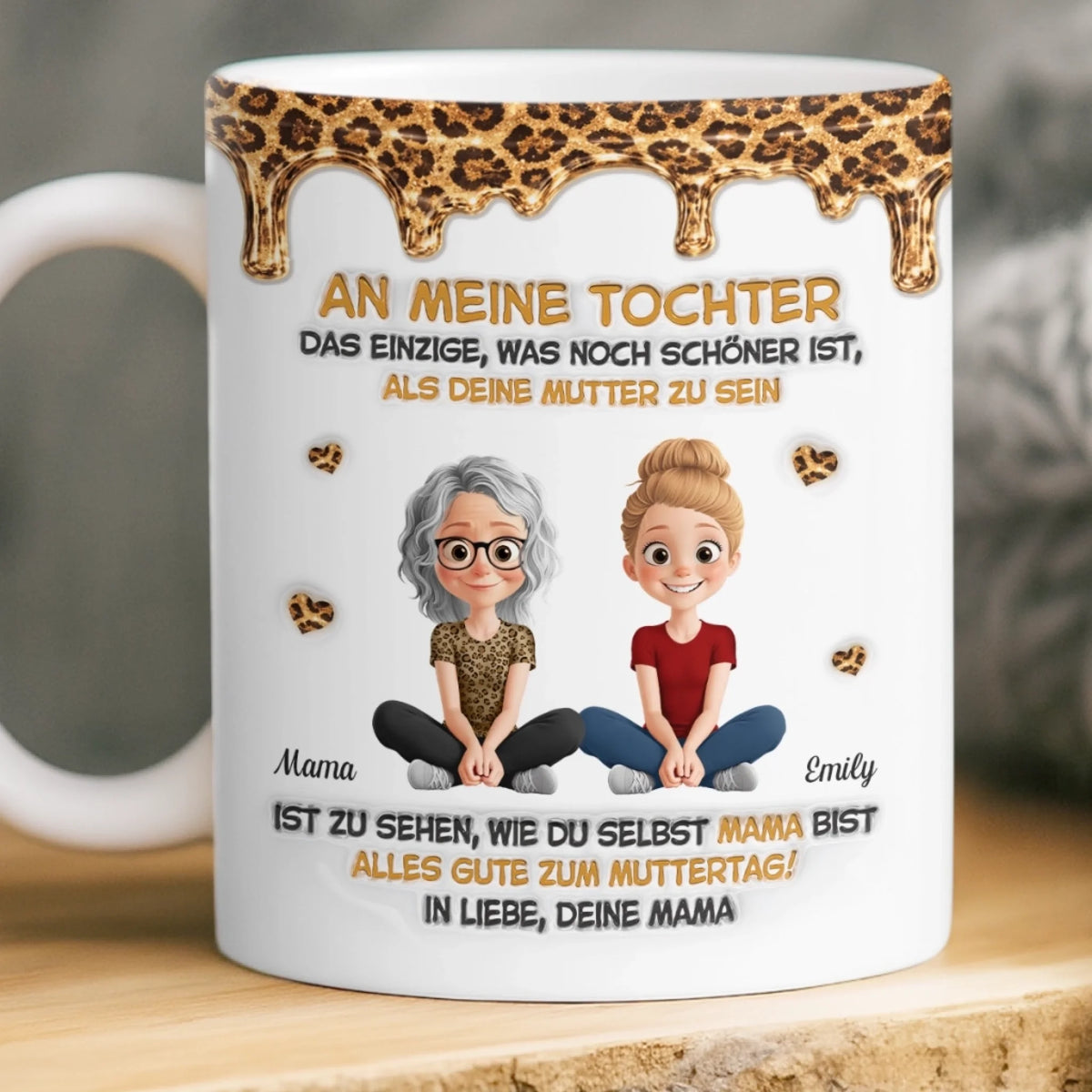 Personalisierte Tasse – Geschenk für Tochter – Der Muttertag War Wunderbar