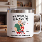 Personalisierter Thermobecher mit Henkel – Geschenk für Paar – Wir Nerven Uns Und Lieben Uns