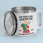 Personalisierter Thermobecher mit Henkel – Geschenk für Paar – Wir Nerven Uns Und Lieben Uns