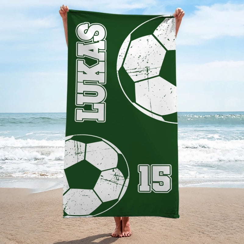 Personalisiertes Strandtuch – Geschenk für Dich selbst – Es ist Sommerzeit