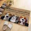 Personalisierte Fußmatte – Geschenke für Hundeliebhaber, Katzenbesitzer – Willkommen in unserem Zuhause