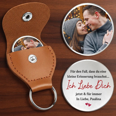 Personalisierter Taschenknuddler mit Foto – Geschenk Für Paar – Ich Liebe Dich Jetzt & Für Immer