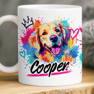 Personalisierte Tasse mit 3D-Effekt – Geschenk Für Hundeliebhaber – Mein Kleiner Welpe