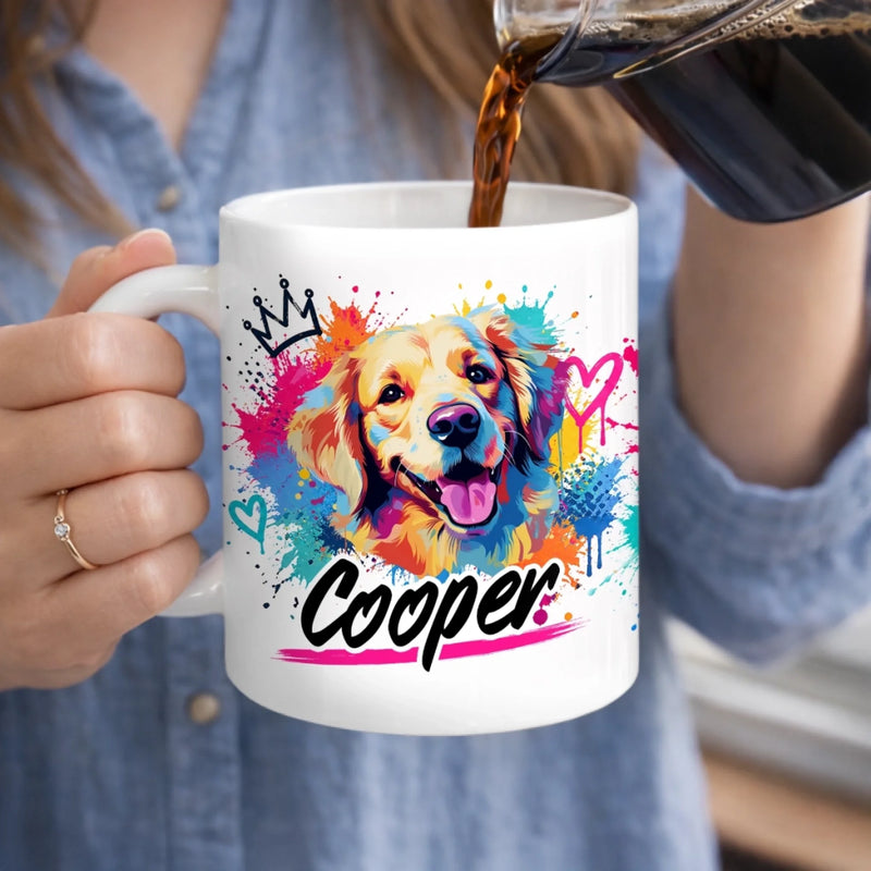 Personalisierte Tasse mit 3D-Effekt – Geschenk Für Hundeliebhaber – Mein Kleiner Welpe