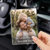 Personalisierte Acryl-Sonnenblendenclip fürs Auto mit Foto - Geschenke für Papa – Komm sicher nach Hause