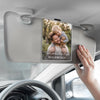 Personalisierte Acryl-Sonnenblendenclip fürs Auto mit Foto - Geschenke für Papa – Komm sicher nach Hause