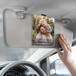 Personalisierte Acryl-Sonnenblendenclip fürs Auto mit Foto - Geschenke für Papa – Komm sicher nach Hause