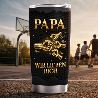 Personalisierter Becher – Geschenke für Papa, Opa – Du bist der beste Papa