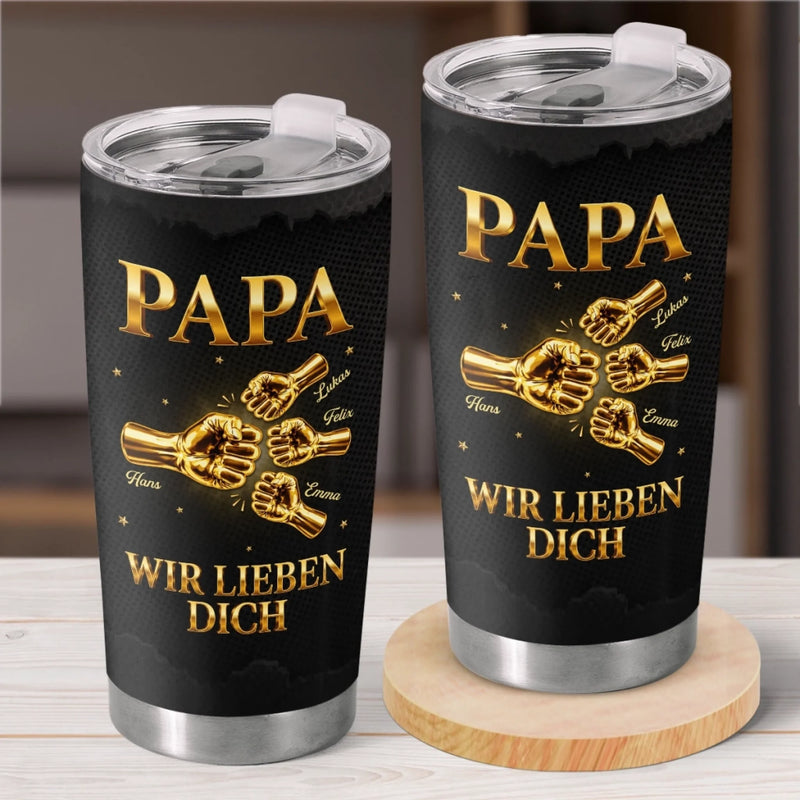 Personalisierter Becher – Geschenke für Papa, Opa – Du bist der beste Papa