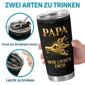 Personalisierter Becher – Geschenke für Papa, Opa – Du bist der beste Papa