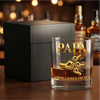 Personalisierter Whiskyglas – Vatertagsgeschenk für Papa, Opa – Mein Papa, meine Liebe