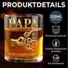 Personalisierter Whiskyglas – Vatertagsgeschenk für Papa, Opa – Mein Papa, meine Liebe