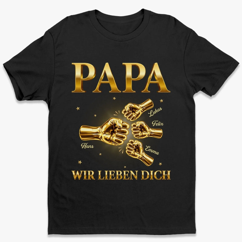 Personalisiertes Unisex-T-Shirt – Geschenk für Opa, Papa – Für immer dein, Papa