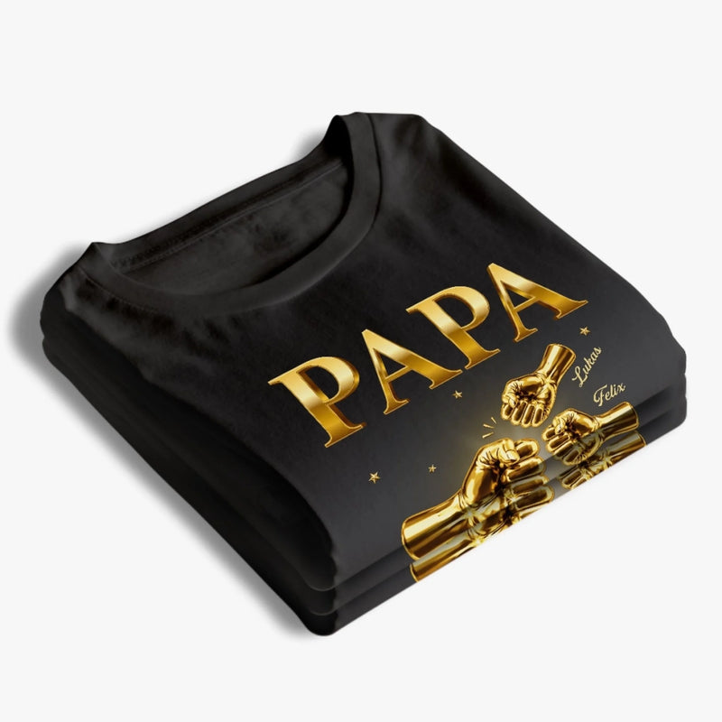 Personalisiertes Unisex-T-Shirt – Geschenk für Opa, Papa – Für immer dein, Papa