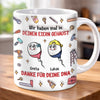 Personalisierte Tasse mit 3D-Effekt – Vatertagsgeschenke, Lustige Geschenke für Papa – Danke für die guten Gene