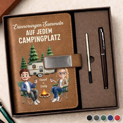 Personalisiertes Notizbuch aus PU-Leder – Geschenk Für Campteilnehmer – Erinnerungen Sammeln