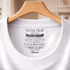Personalisiertes Unisex-T-Shirt mit Innenkragen-Druck – Geschenk für Mann & Frau - Du bist mein Zuhause