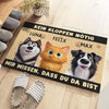 Personalisierte Fußmatte – Geschenke für Hundeliebhaber, Katzenbesitzer – Hier beginnt Zuhause