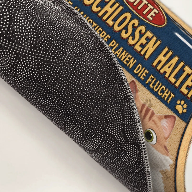 Personalisierte Fußmatte – Geschenke für Hundeliebhaber, Katzenbesitzer – Unser Zuhause, unser Glück
