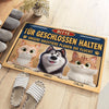 Personalisierte Fußmatte – Geschenke für Hundeliebhaber, Katzenbesitzer – Unser Zuhause, unser Glück